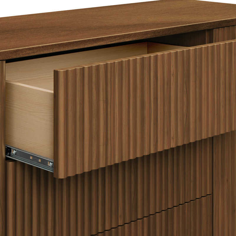 Commode Pogo Tambour, Noyer naturel