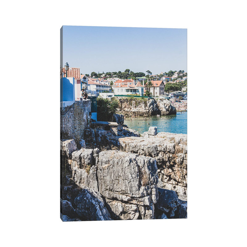 Plage et maisons Cascais, Portugal, H 26 po x l 18 po x 1,5 po