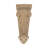 7-1/8 in x 2-3/4 in x 1-3/8 in Unfinished Hand Carved Solid Acanthus Leaf Wood Corbel-51893260