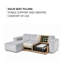 Romunda 3 Seater Sofa Bed-899942531