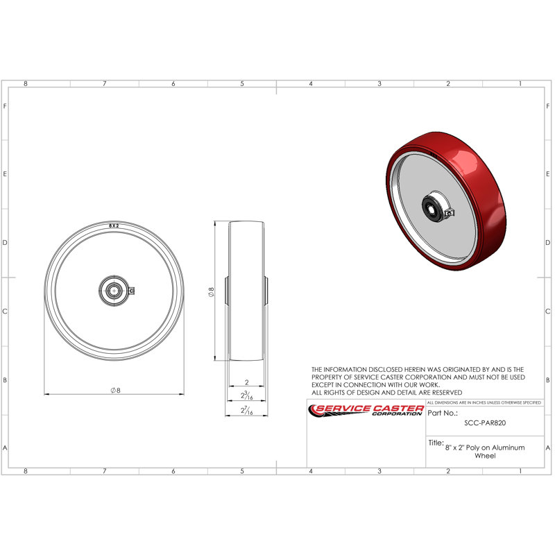 Poly on Aluminum Wheel