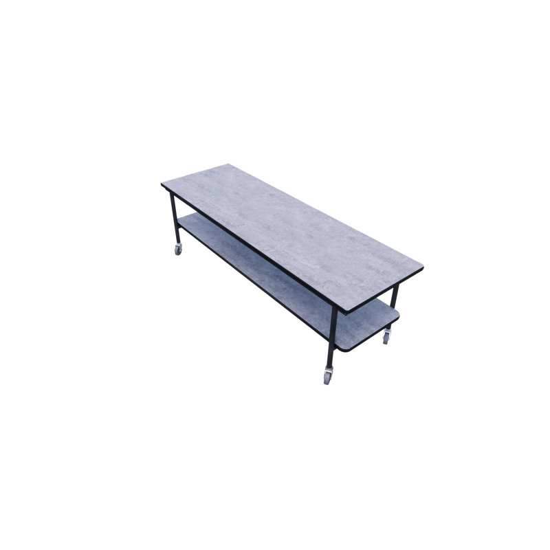 Table mobile Buffet - Contreplaqué - Deux niveaux - Rectangle, H 30 po x l 96 po x P 30 po