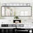 52" Modern Chrome 8-Light LED Vanity Light