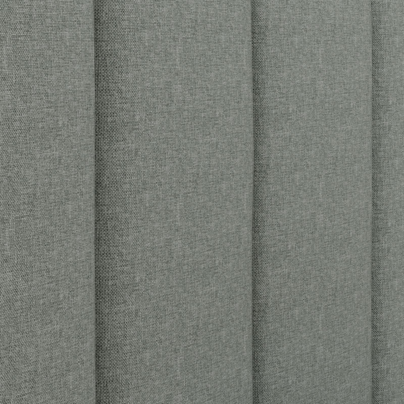 Askar Upholstered Panel Headboard, Twin, Light Gray