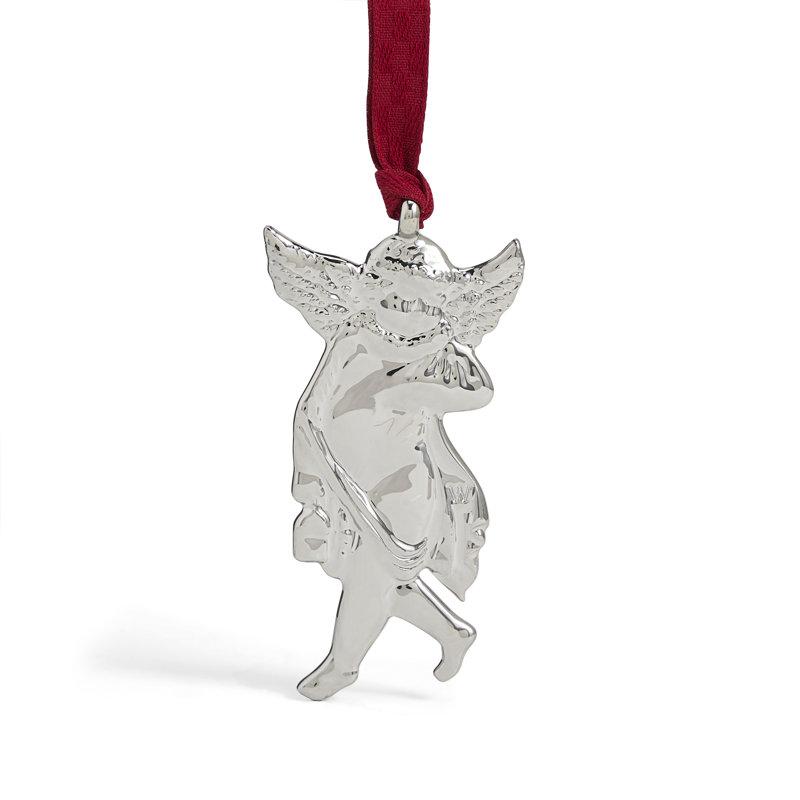 Festive Ornaments 0.39'' Bone China Religious & Spiritual Holiday Shaped Ornament, White