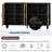 Elegant And Functional 4-door Rattan Sideboard