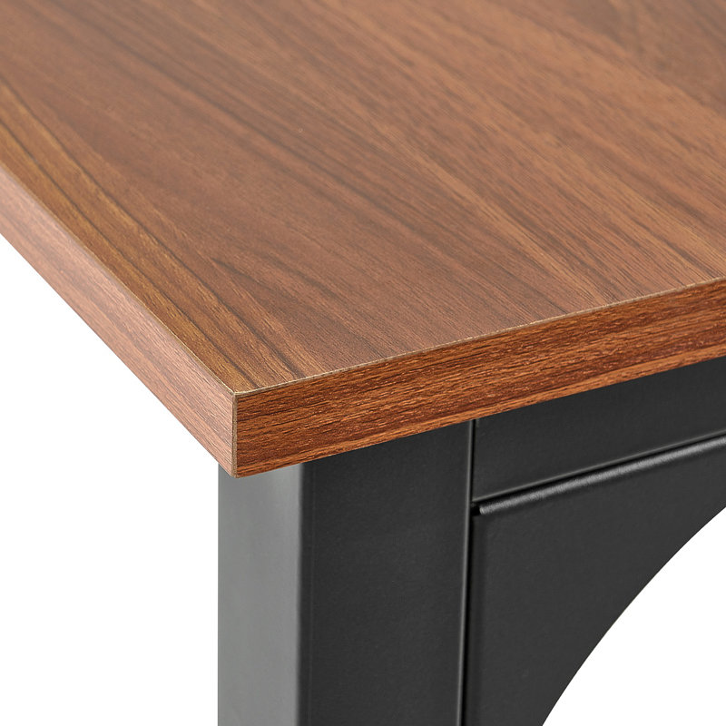71in Rectangle Dining Table Wood Kitchen Table for 6-8 Person Brown (Only Table)