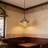31.5"h Dragonfly & Lotus Stained Glass Pendant Light, Antique Bronze Iron Frame, E26 Bulb Included