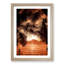 Palm Tree Sunset in Abstract - Picture Frame Graphic Art Print-55737669-55737676