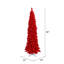 Sapin de Noël artificiel floqué rouge-47047470-31703629