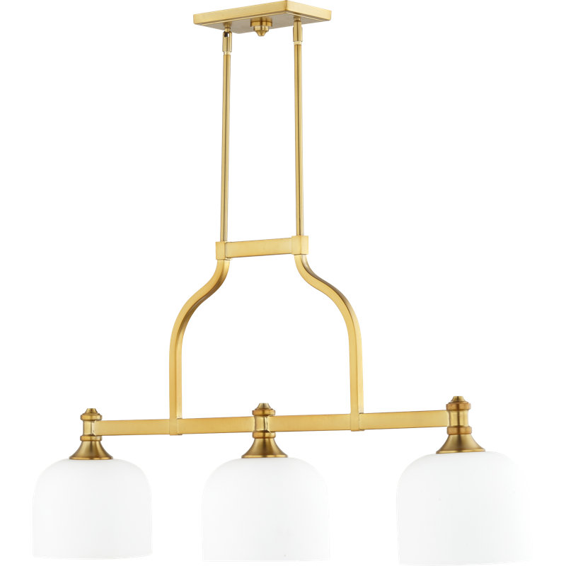 Falbo 3 - Light Kitchen Island Pendant, Aged Brass