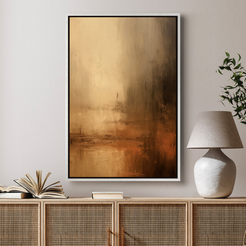Framed Canvas Wall Art - Vintage Abstract Wall Prints for Bedroom - 24"x36", White