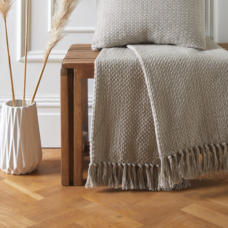 Hermbusche Throw Blanket, W130 x L180cm, Natural