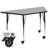 Goddard Mobile Trapezoid HP Laminate Activity Table - Adjustable Legs-12526558-12526559