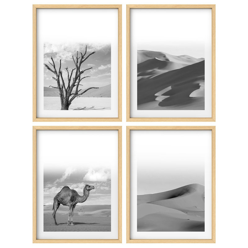 Désert de gris, désert, dune, Sahara, nature, photographie, décor moderne, Naturel, H 16 po x l 12 po