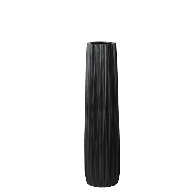 Dionne Ceramic Table Vase, Black