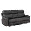 Canapé inclinable manuel en microfibre Hirah