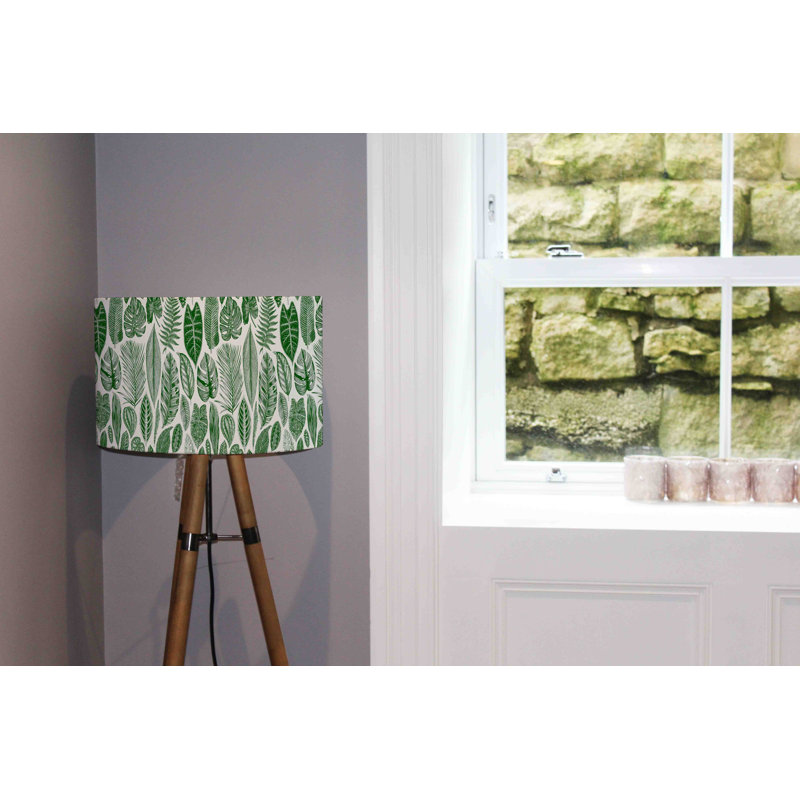 Cotton Drum Lamp Shade ( Uno ), 22cm H x 25cm W x 25cm D