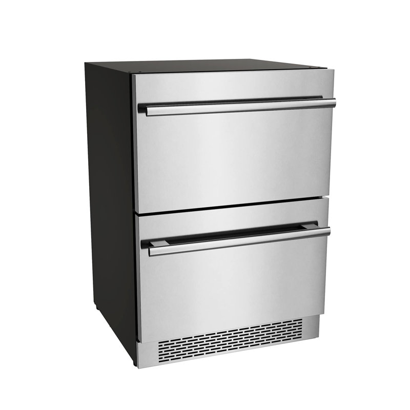 24 Inch Wide 5.3 Cu. Ft. Refrigerator Drawer, Stainless Steel