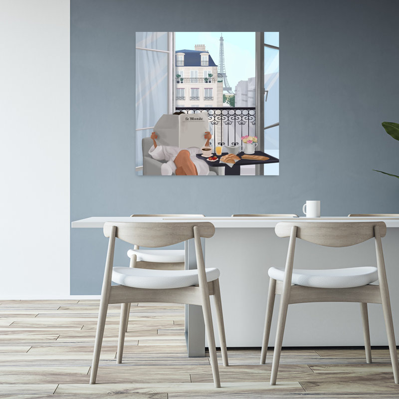 Art contemporain, architecture abstraite, art urbain, H 32 po x l 32 po