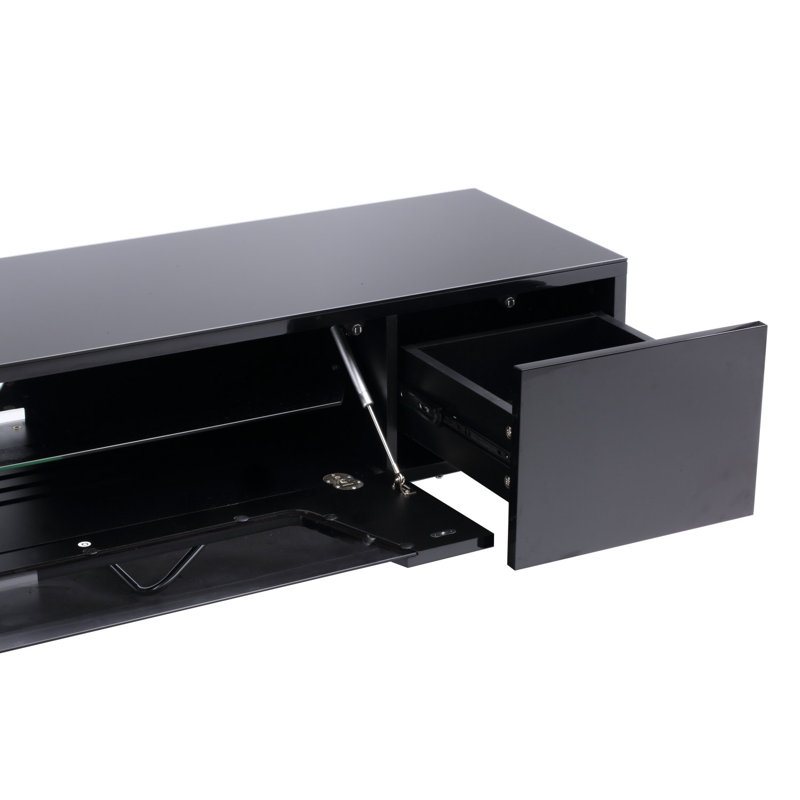 Affleck Unfinished TV Stand for TVs up to 70", Black