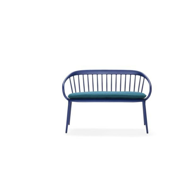 Banc d'extérieur avec coussin Windsor, Toile spa Sunbrella®, Brun châtaigne