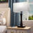 16.5'' Modern & Minimal Black Bedside Lamp for Nightstands with Touch Control and Charging Ports