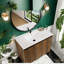 Meuble-lavabo moderne en bois de chêne avec meuble-lavabo et lavabo, conception peu encombrante