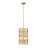 3 - Light Antique Brass Cylinder Pendant