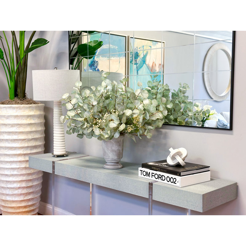 Eucalyptus Arranged in Stone Vase