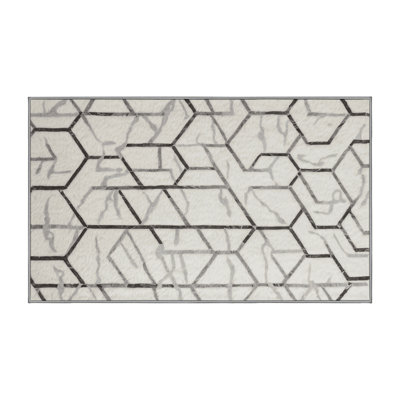 Tapis gris lavable à la machine
