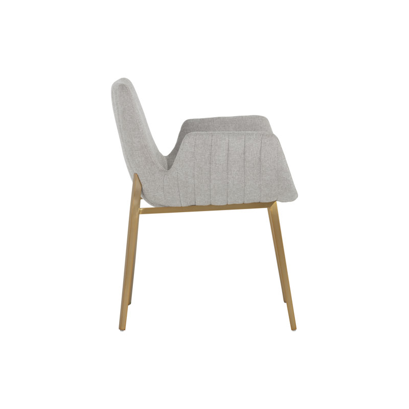 Benziger Upholstered Arm Chair, Gray