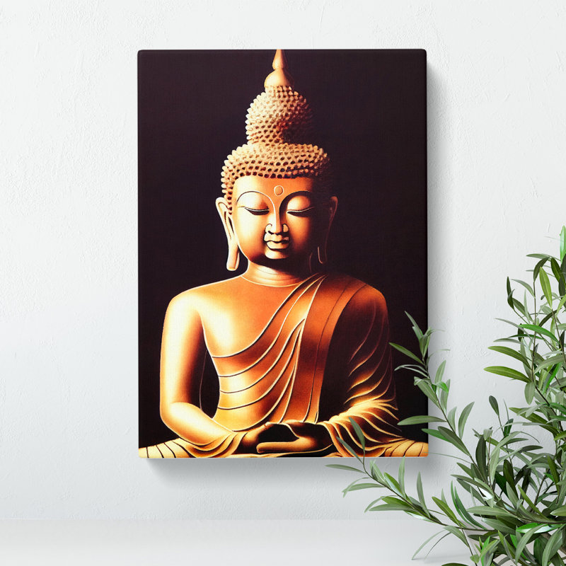 XC1022-3689X Pristine Buddha - Wrapped Canvas Print, 50cm H x 35cm W x 2cm D