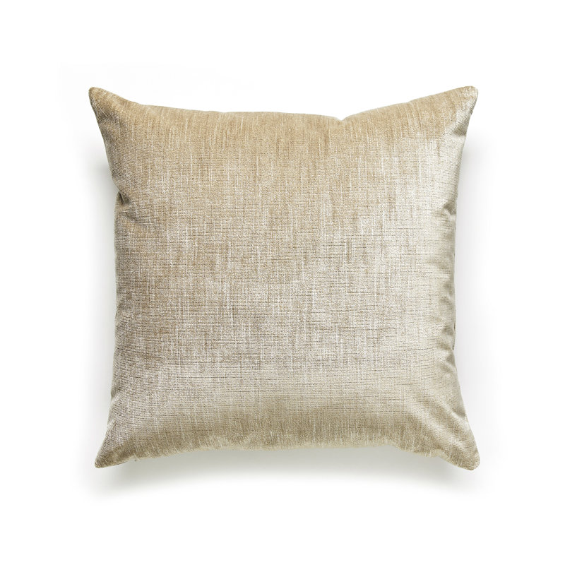 Supreme Reversible Throw Pillow, Almond Buff, 20"H x 20"W