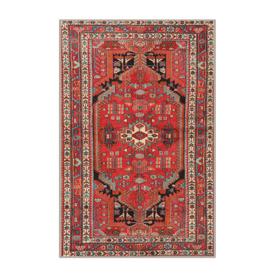 Tapis traditionnel rouge / noir Bathampton