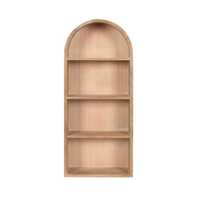 Arcott Wood Arched Wall Storage Shelf