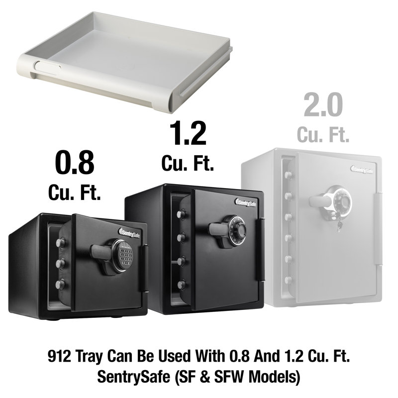 Accessoire de plateau SentrySafe pour 0,8 pi³ ou 1,2 pi³ Coffres-forts, H 2 po x l 10,8 po x P 12,7 po