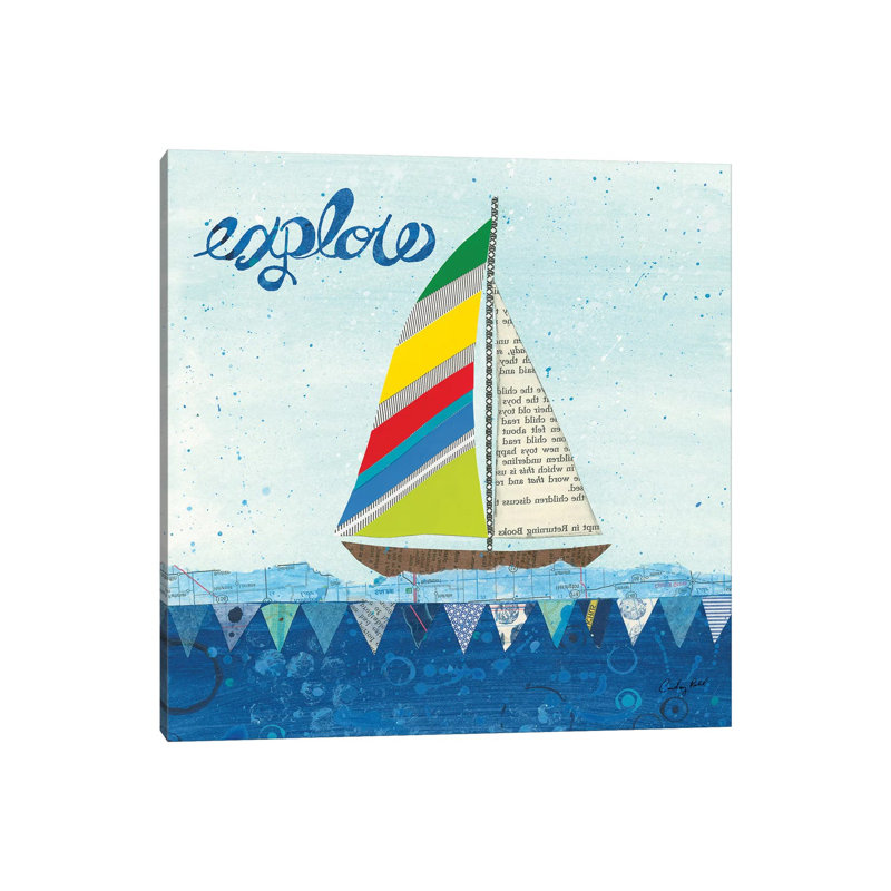 Rainbow Spinnakers IV by Courtney Prahl - Wrapped Canvas Gallery-Wrapped Canvas Giclée, 30.48 cm H  x 30.48 cm W