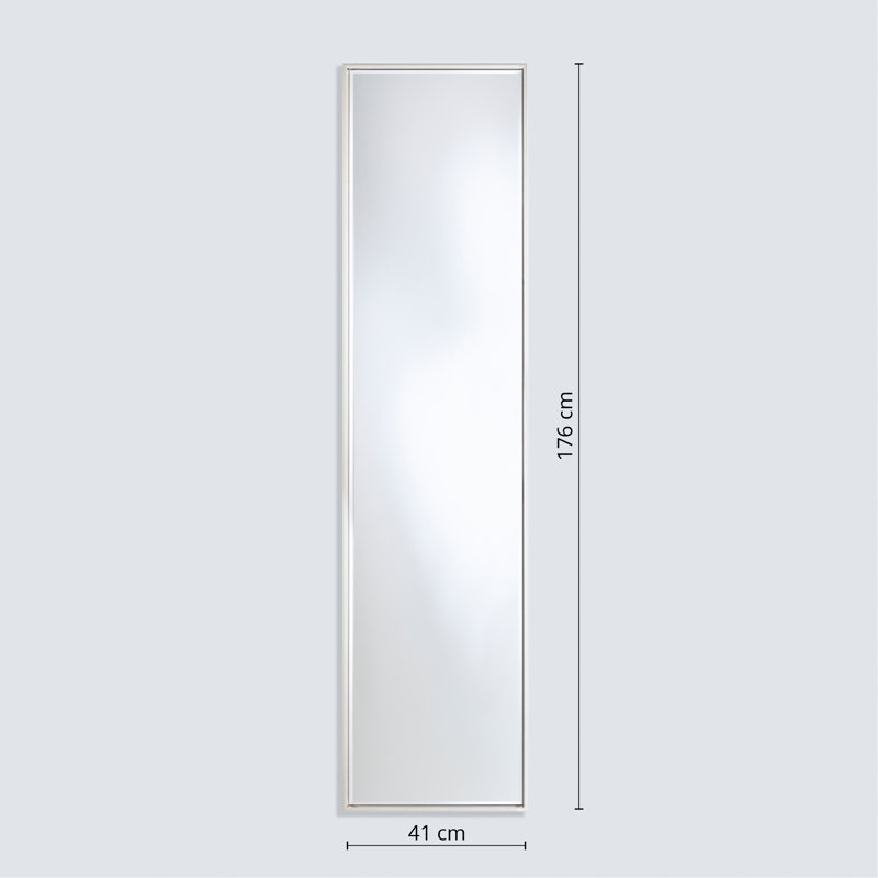 Halles Metal Flat Wall Mirror