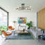 Avonel Brass Black Sputnik Semi Flush Mount