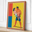 Sparring Athletes Art Deco - Wrapped Canvas-1892234406-1892234428