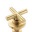 Robinet de lavabo de salle de bain fixé au mur - antirouille, drainage en douceur, résistance à la corrosion en nickel brossé, aérateur réducteur de bruit, option de bonde escamotable-130795150