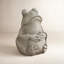 Statue de jardin grenouille de style zen de 16,75 po H MGO