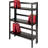 3-Tier Stackable Folding Wood Shelving Unit For Books And Display, Space-Saving Storage Solution