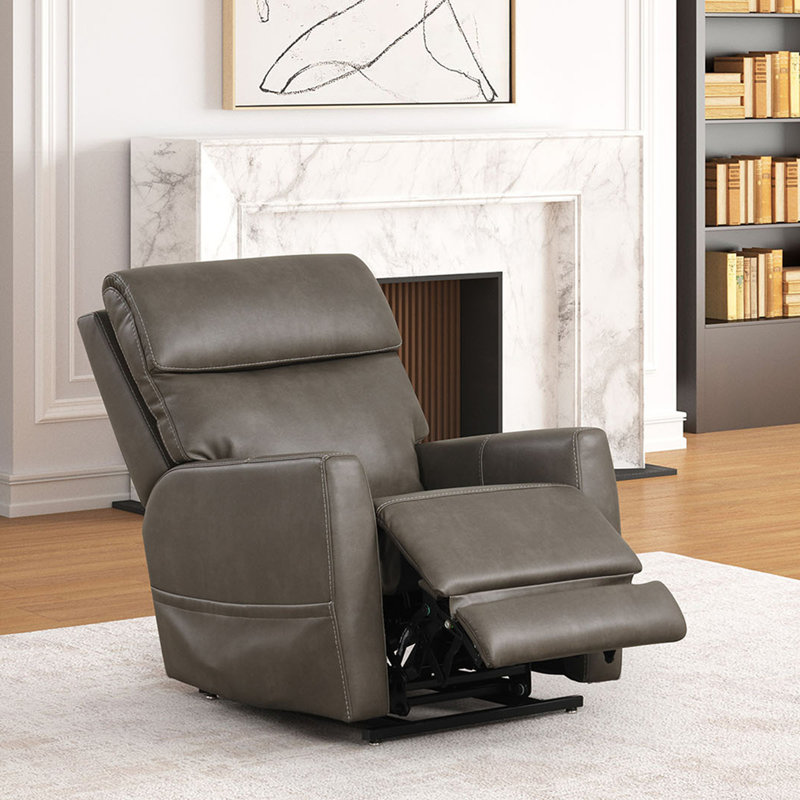 Fauteuil relevable de style contemporain avec repose-pieds extensible et port USB