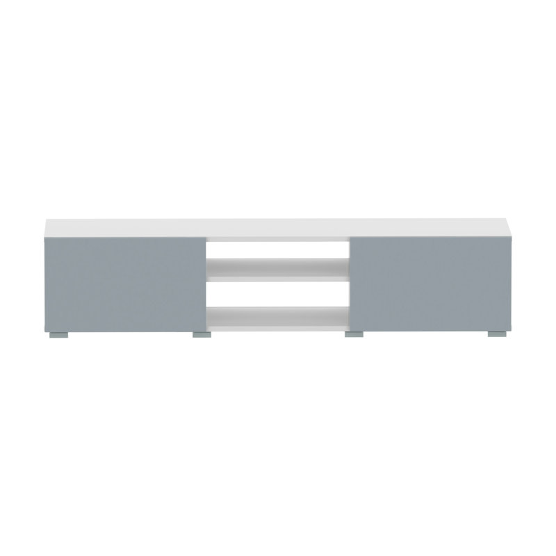 Ellar TV Stand for TVs up to 60", White/Grey