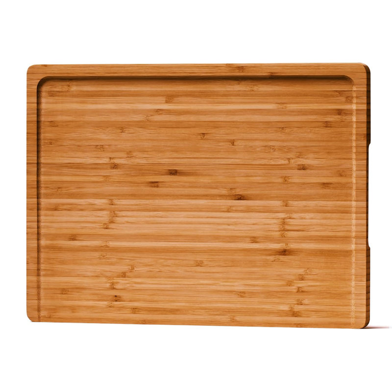 1 Pack Bamboo Cutting Board for Kitchen, Brown