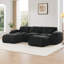 Canapé modulaire en velours avec 2 repose-pieds Camber-967251481-968777980