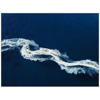 Wavy Wake Framed Photographic Print Canvas