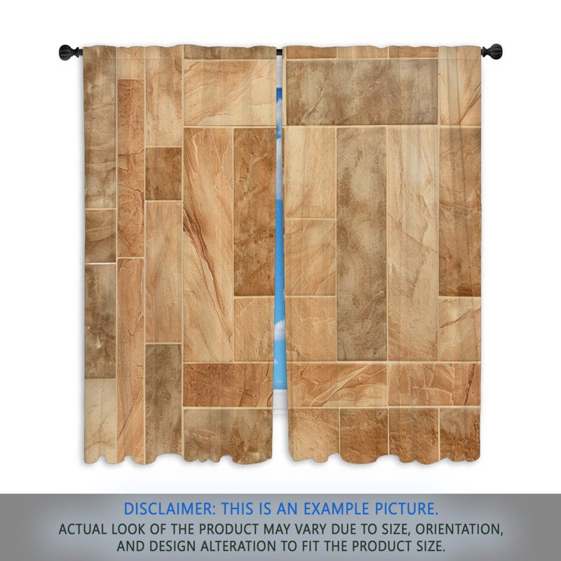 Paire de rideaux obscurcissant en polyester Aurthur, L 40 po x L 61 po